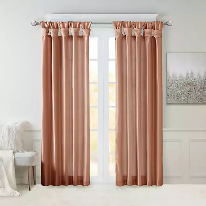Sale Kirklands Home Spice Twist Top Curtain Panel, 84 in. Orange
