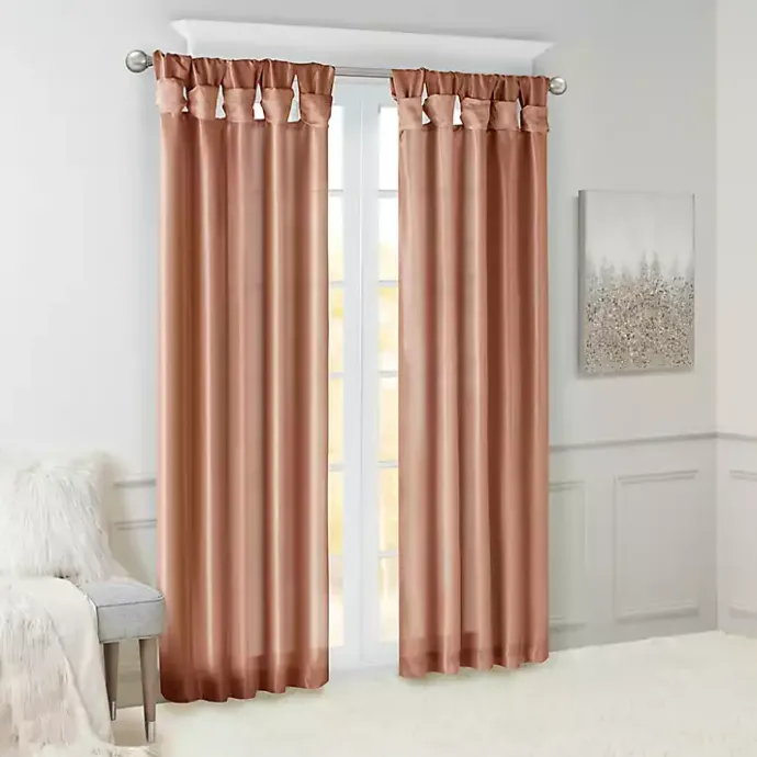 Sale Kirklands Home Spice Twist Top Curtain Panel, 84 in. Orange