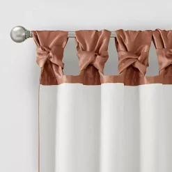 Sale Kirklands Home Spice Twist Top Curtain Panel, 84 in. Orange