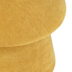 Online Kirklands Home Spice Chenille Mushroom Storage Ottoman Yellow