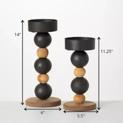 Sale Kirklands Home Spiked Sphere 2-pc. Pillar Candle Holder Set