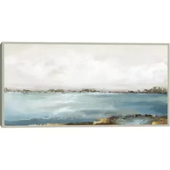 Online Kirklands Home Splendor Moment Framed Canvas Art Print Blue