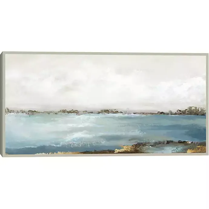 Online Kirklands Home Splendor Moment Framed Canvas Art Print Blue