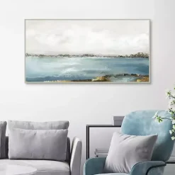 Online Kirklands Home Splendor Moment Framed Canvas Art Print Blue