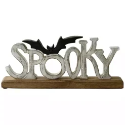 Outlet Kirklands Home Spooky Bat Wooden Halloween Table Decoration
