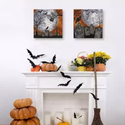 Online Kirklands Home Spooky Graveyard Canvas Art Prints, Set of 2