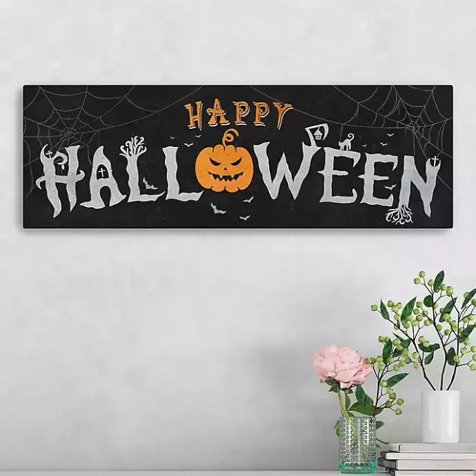 Kirklands Home Spooky Happy Halloween Canvas Art Print