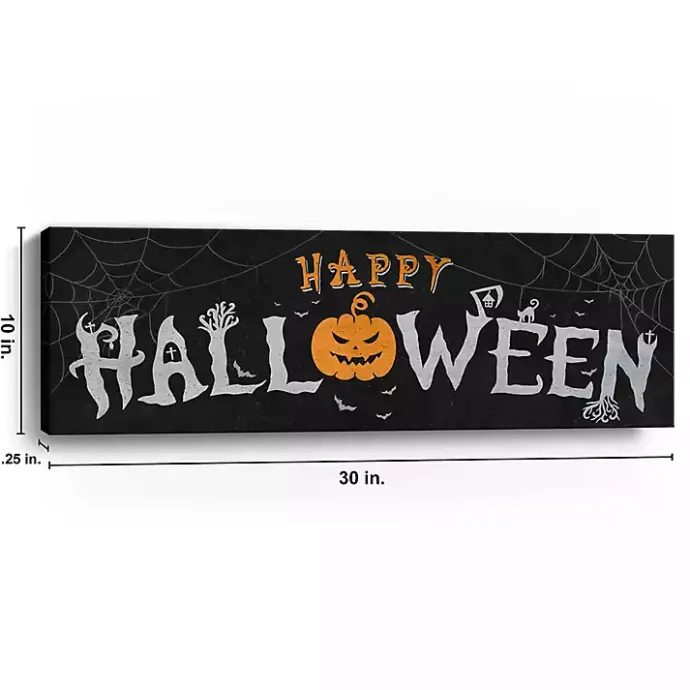 Kirklands Home Spooky Happy Halloween Canvas Art Print
