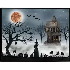 Sale Kirklands Home Spooky Harvest Moon Framed Canvas Art Print