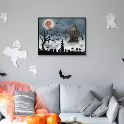 Sale Kirklands Home Spooky Harvest Moon Framed Canvas Art Print