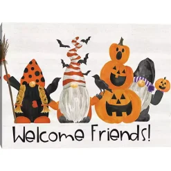 Sale Kirklands Home Spooky Pumpkin Gnomes Halloween Wall Art
