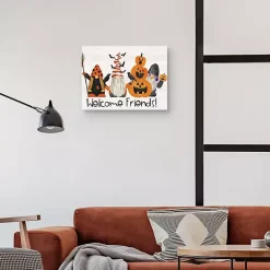 Sale Kirklands Home Spooky Pumpkin Gnomes Halloween Wall Art