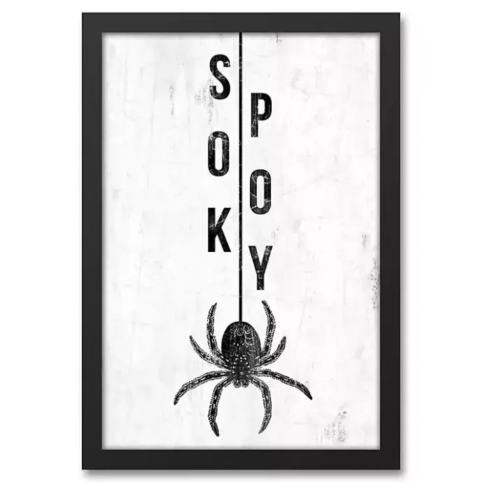 Online Kirklands Home Spooky Spider Halloween Framed Canvas Art Print