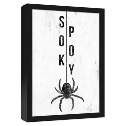 Online Kirklands Home Spooky Spider Halloween Framed Canvas Art Print
