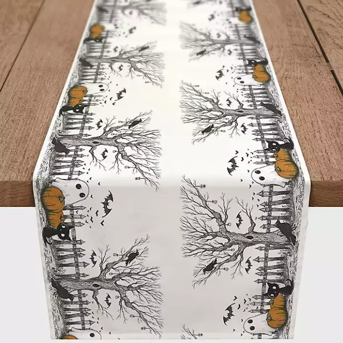 Online Kirklands Home Spooky Tree Border Halloween Table Runner, 72 in.