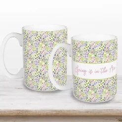 Outlet Kirklands Home Spring is in the Air Mugs, Set of 2