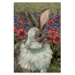Online Kirklands Home Spring Melody Bunny Canvas Art Print