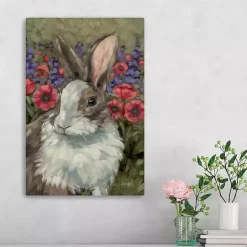 Online Kirklands Home Spring Melody Bunny Canvas Art Print
