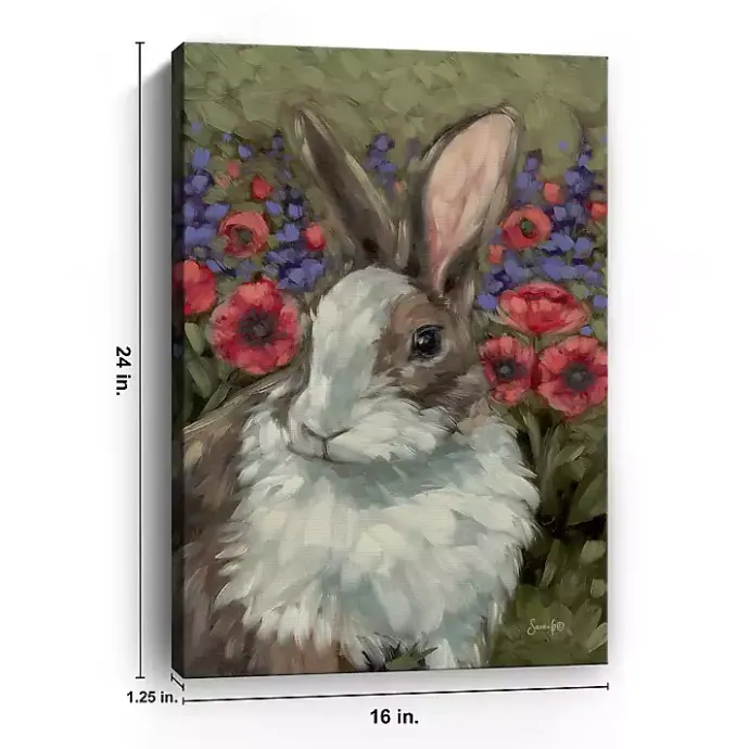 Online Kirklands Home Spring Melody Bunny Canvas Art Print