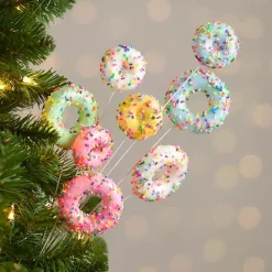 Best Kirklands Home Sprinkled Doughnuts Christmas Pick Multi