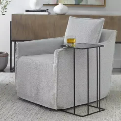 Discount Kirklands Home Square Camus Accent Table Black