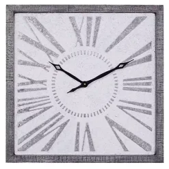 Outlet Kirklands Home Square Galvanized Metal Wall Clock