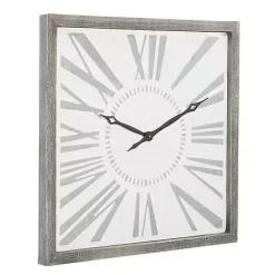 Outlet Kirklands Home Square Galvanized Metal Wall Clock
