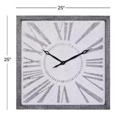 Outlet Kirklands Home Square Galvanized Metal Wall Clock