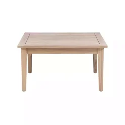 Sale Kirklands Home Square Natural Wood Slatted Outdoor Coffee Table Tan