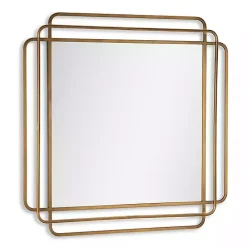 Best Kirklands Home Square Shayan Bronze Metal Wall Mirror