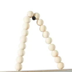 New Kirklands Home Square Wood Beaded Wall Clocks, Set of 3