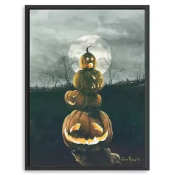 Outlet Kirklands Home Stacked Jack O'Lanterns Giclee Canvas Art Print