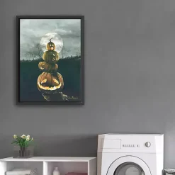 Outlet Kirklands Home Stacked Jack O'Lanterns Giclee Canvas Art Print