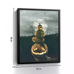 Outlet Kirklands Home Stacked Jack O'Lanterns Giclee Canvas Art Print
