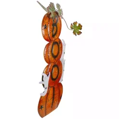 Sale Kirklands Home Stacked Pumpkins Boo Outdoor Halloween Decoration
