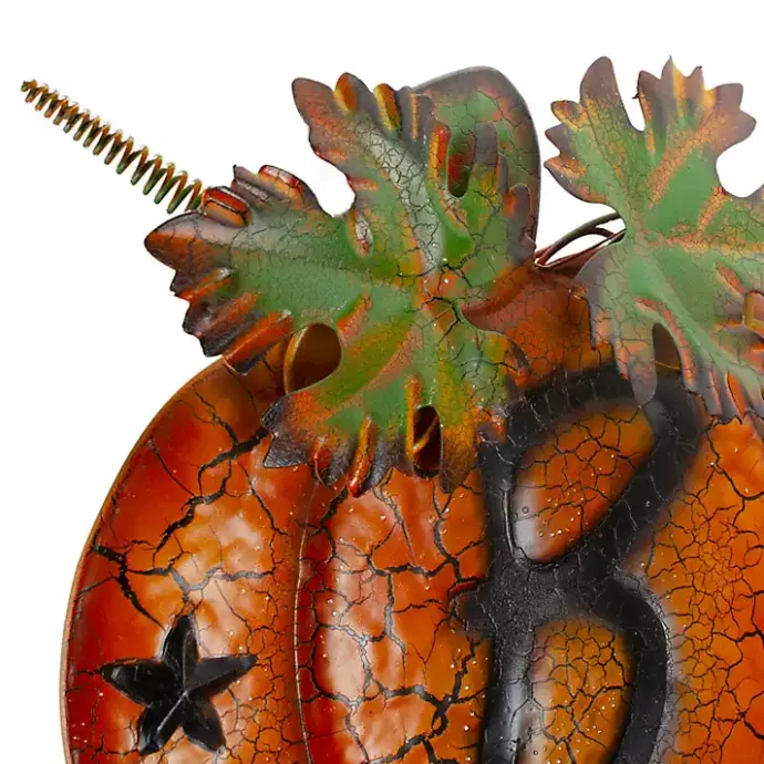 Sale Kirklands Home Stacked Pumpkins Boo Outdoor Halloween Decoration