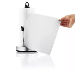 New Kirklands Home Stainless Weighted Paper Towel Holder With Arm Silver