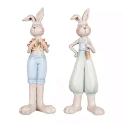 Clearance Kirklands Home Standing Bunny Couple Figurines, Set of 2 Multi