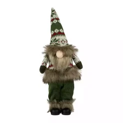 Sale Kirklands Home Standing Gnome with Knitted Christmas Outfit Green