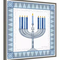 Best Kirklands Home Star of David Menorah Hanukkah Wall Art