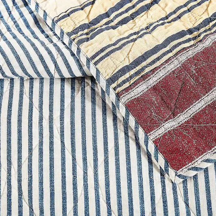 Sale Kirklands Home Stars and Striped Patch 3-pc. Full/Queen Quilt Set