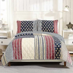 Outlet Kirklands Home Stars and Striped Patch 3-pc. King Quilt Set