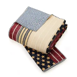 Outlet Kirklands Home Stars and Striped Patch 3-pc. King Quilt Set