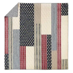Outlet Kirklands Home Stars and Striped Patch 3-pc. King Quilt Set