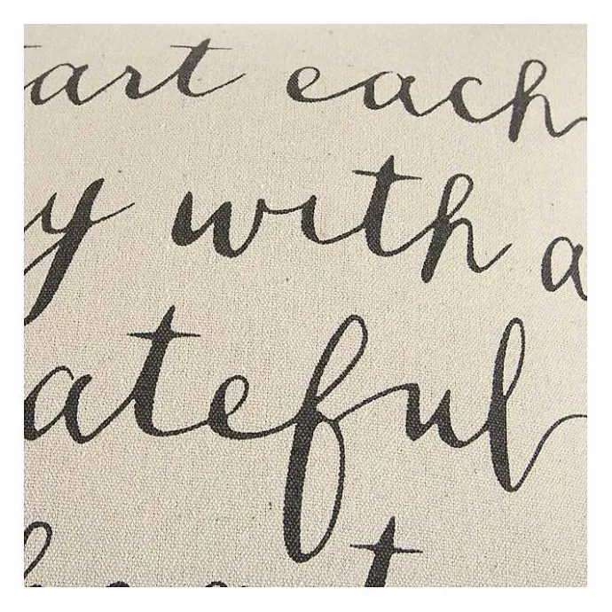 Hot Kirklands Home Start Each Day With A Grateful Heart Pillow