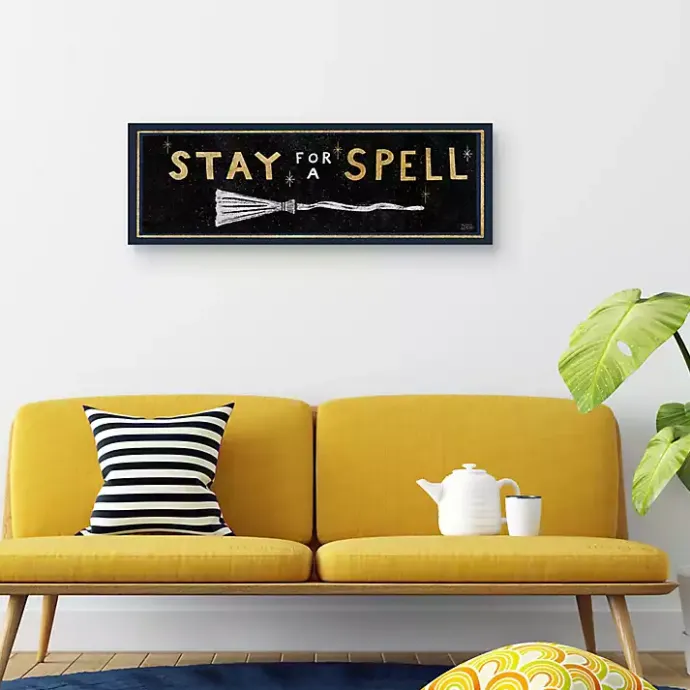 Sale Kirklands Home Stay For A Spell Witchy Halloween Wall Plaque