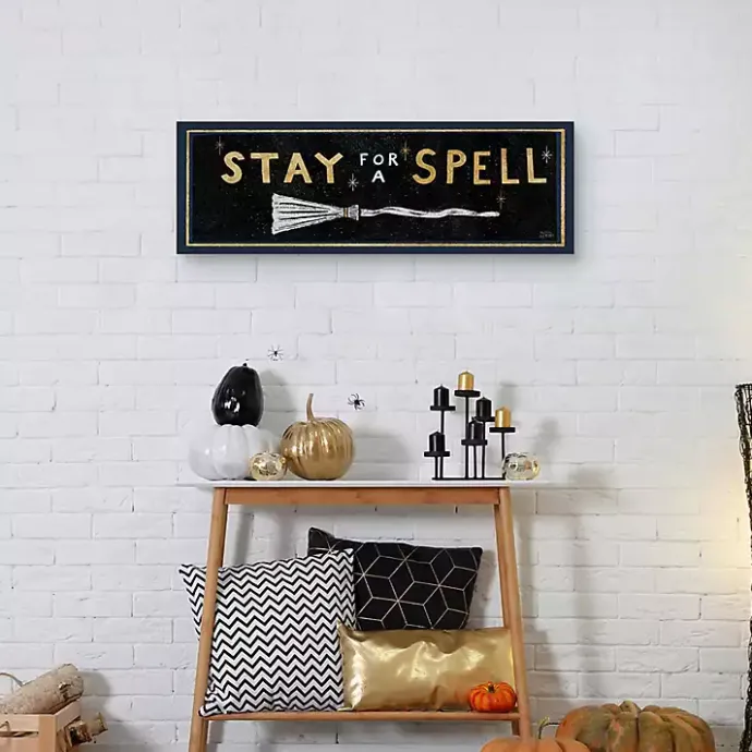 Sale Kirklands Home Stay For A Spell Witchy Halloween Wall Plaque