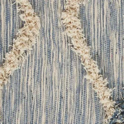 Sale Kirklands Home Steel Blue Raised Texture Chevron Runner, 2x6