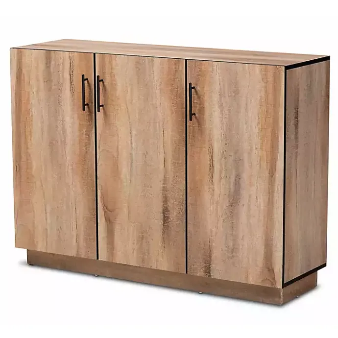 Outlet Kirklands Home Stella Contemporary Oak 3-Door Sideboard