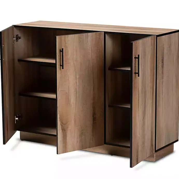 Outlet Kirklands Home Stella Contemporary Oak 3-Door Sideboard